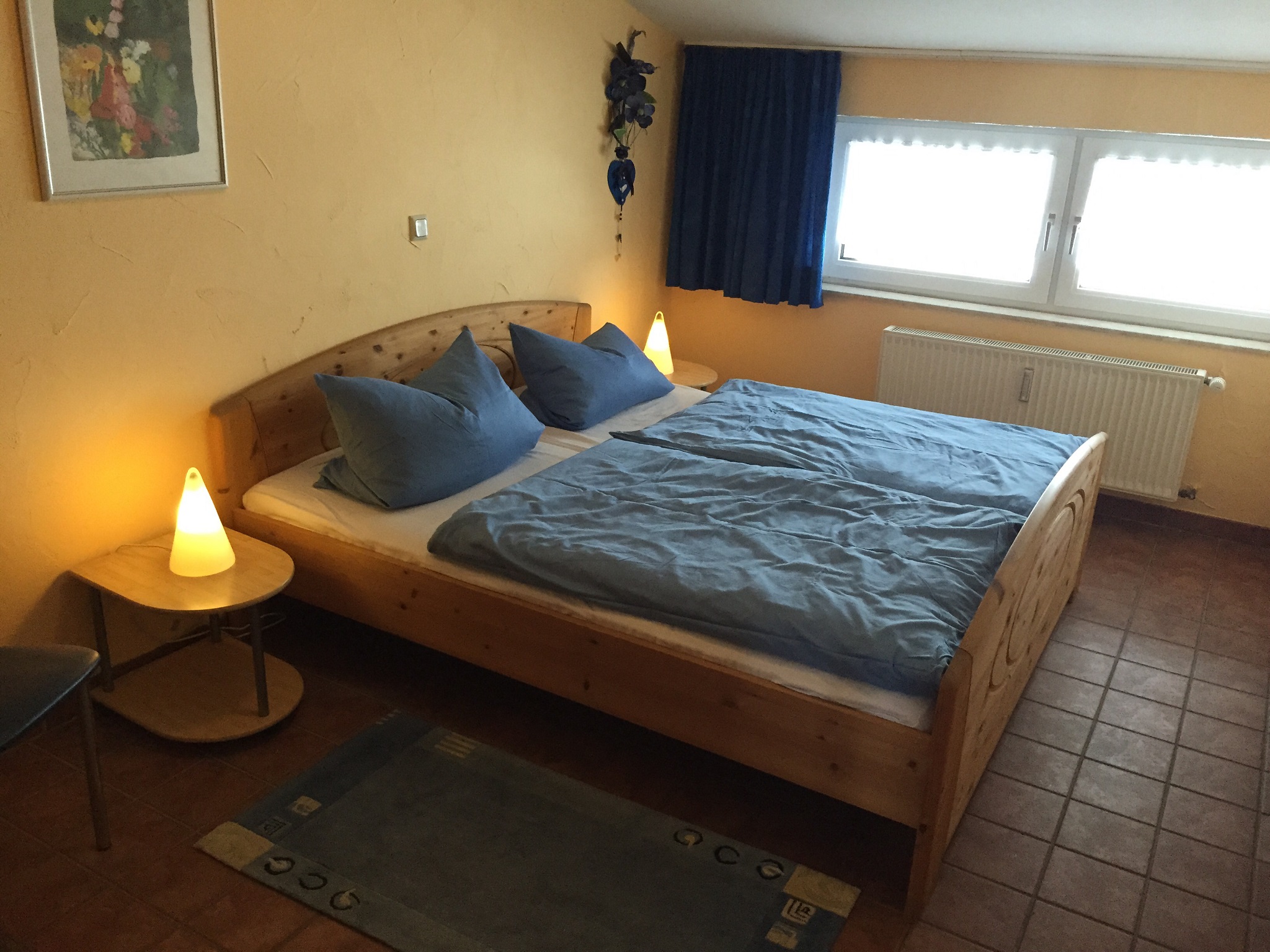 Haus Stettner: 40qm-Ferienwohnung Schlafzimmer